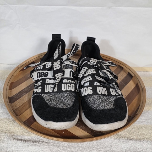 UGG SEAWAY SNEAKER  Women's Girls Size 4 (Youth) Ribbon Laces Shimmer - Picture 4 of 15